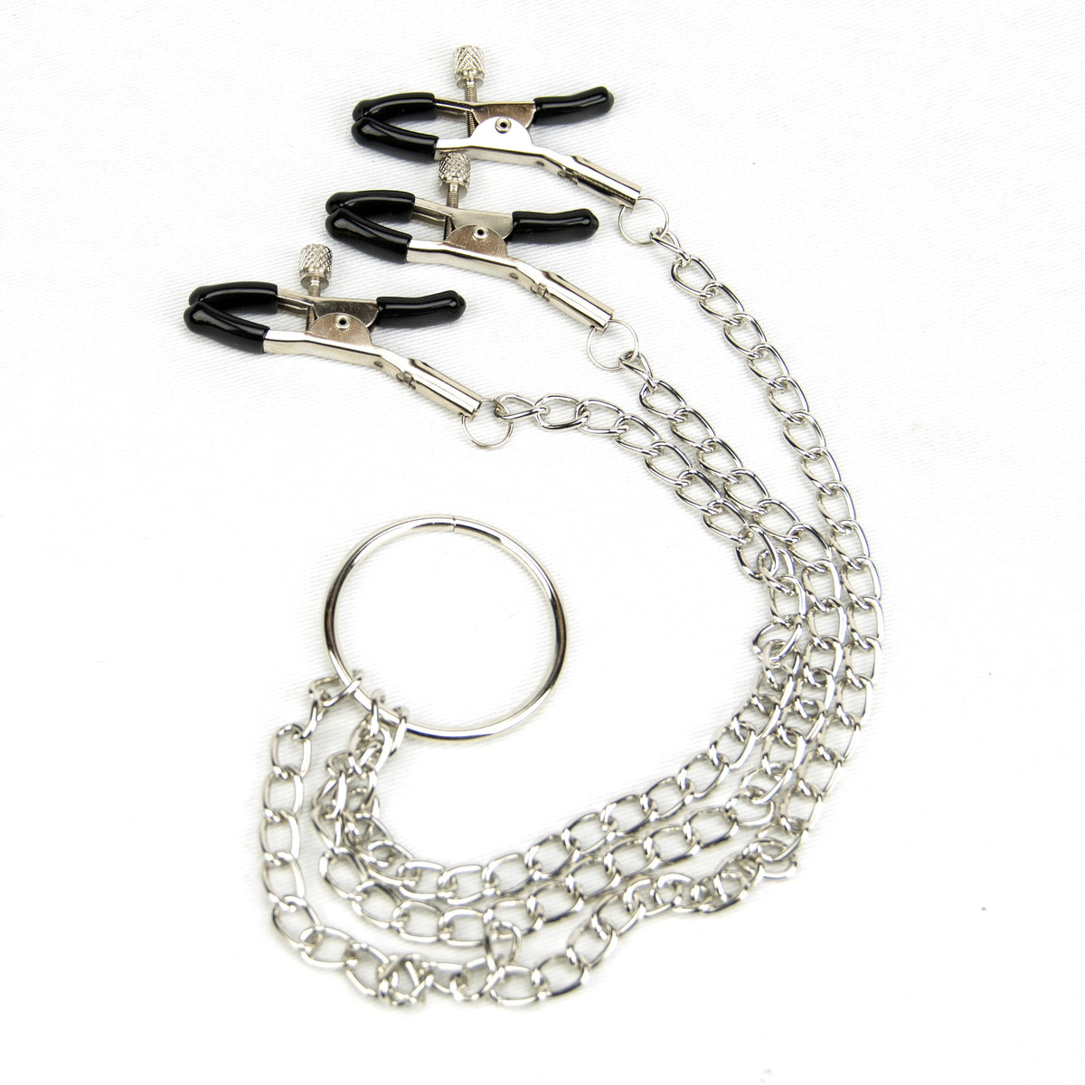 Bound to Please Silver Nipple & Clit Clamp detail