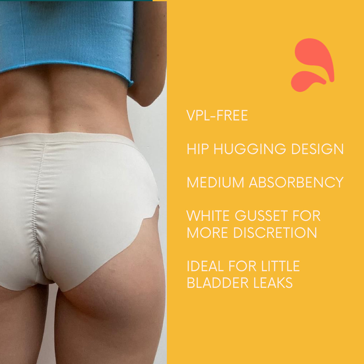 NIXI Body Susie Cream Leakproof Knicker — Medium Absorbency