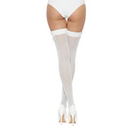 Lace by LJ Black & White Bow-Detail Thigh-High Stockings