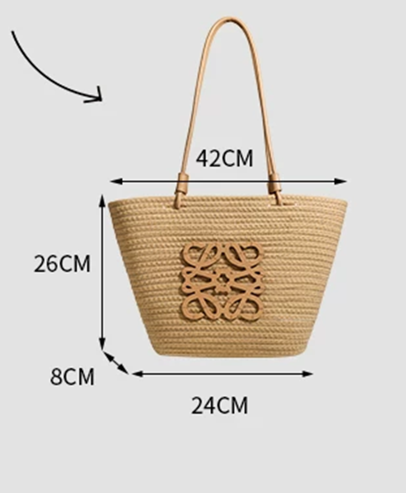 Chic Natural Raffia Woven Straw Tote Bag — Women's Summer Beach Holiday Bag – alternate view 2