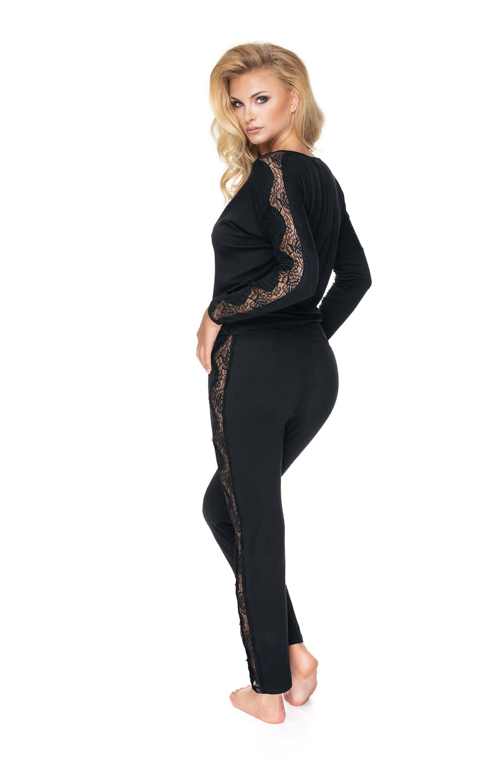 Irall Pandora Lace Black Pyjamas