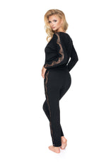 Irall Pandora Lace Black Pyjamas