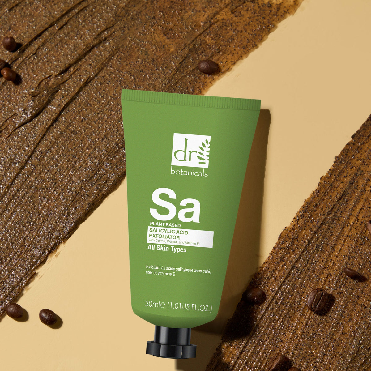 Dr Botanicals Salicylic Acid Exfoliator with Coffee, Walnut & Vitamin E 30ml