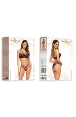 Beauty Night BN6694 Rosalinda Lingerie Set Black