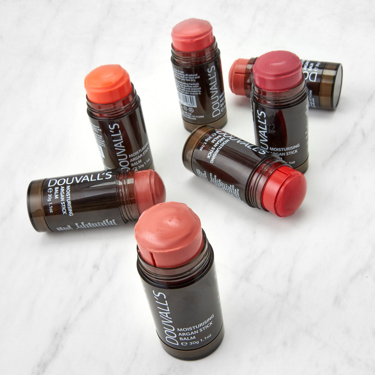 Douvall's Argan Colour Stick Balm 30g | Instant Hydration and pop of colour for lips and cheeks