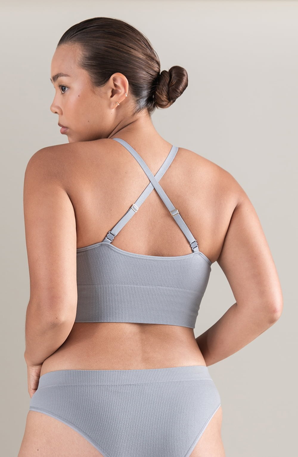 Nudea The TENCEL™ Seamless Bralette Storm Grey