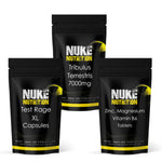 Testosterone Support Bundle Stack - Test Rage XL, Tribulus, Zinc Magnesium & Vitamin B6 x 180