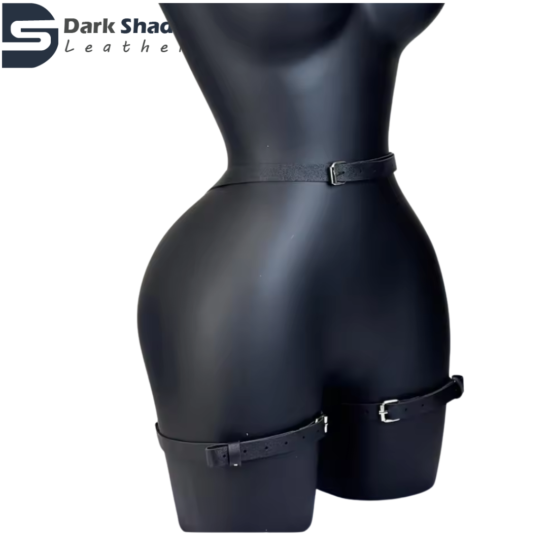 Women's Handmade Leather Leg Harness | O-Ring Thigh Harness Belt