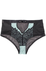 YesX Bra Brief Lingerie Set Black & Blue