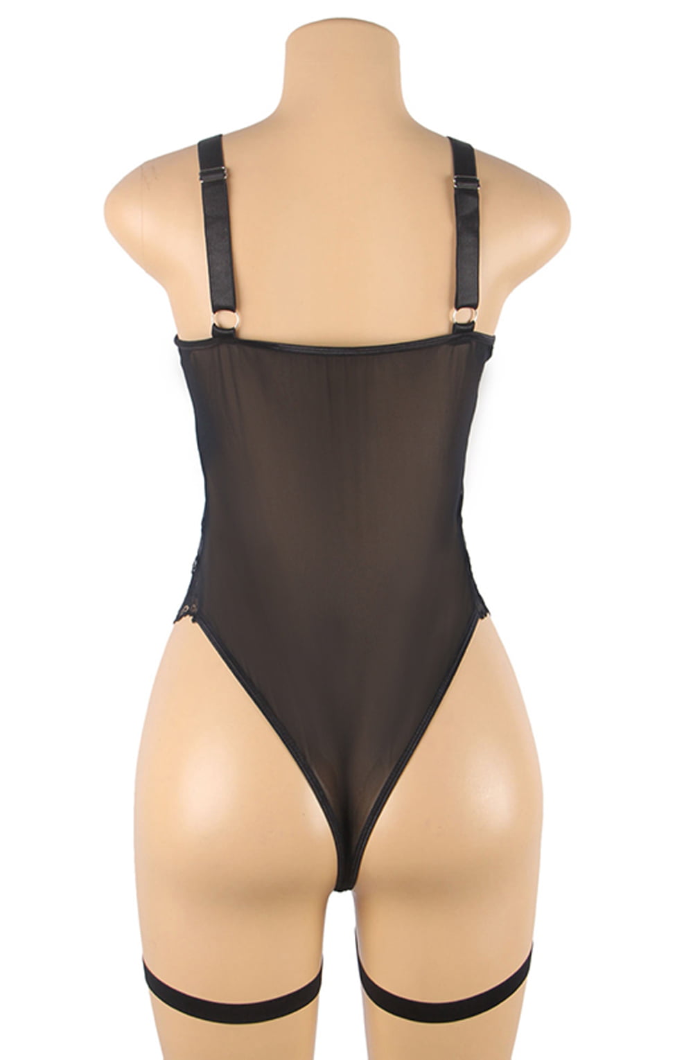 YesX Lace Bodysuit Black