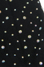 YesX Plus Size Bodystocking Dress Sparkly One Size Black