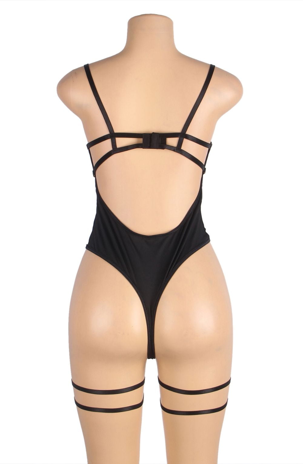 YesX Black Mesh Underwired Lingerie Body