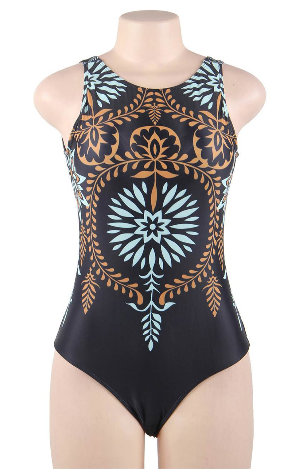 YesX One Piece Swimsuit Navy