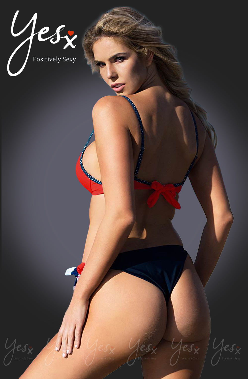 YesX Bikini 3 Piece Set Red
