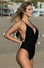 YesX One Piece Swimsuit Black