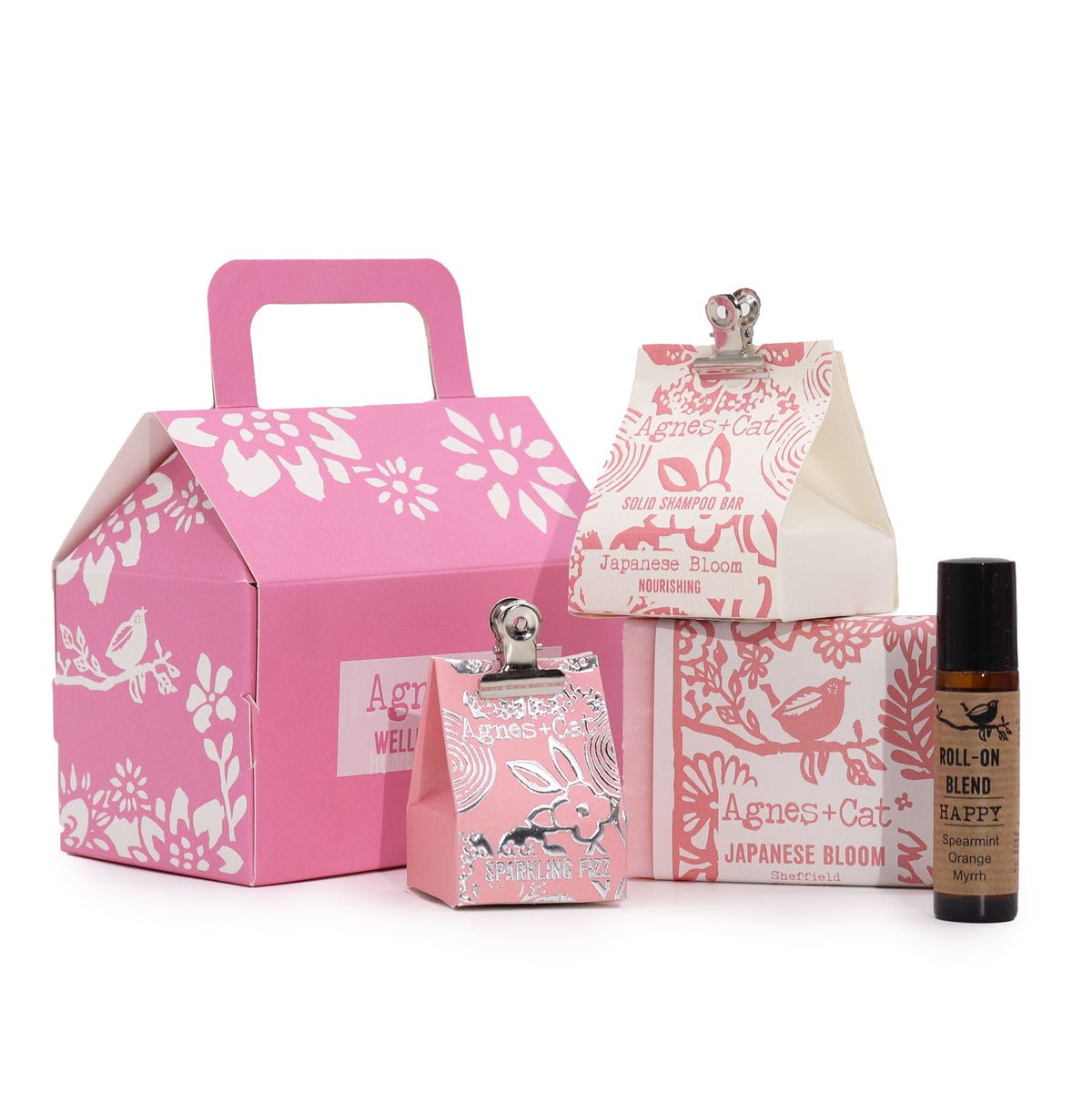 Agnes & Cat Bloom & Bliss Wellness Floral Vegan Gift Set