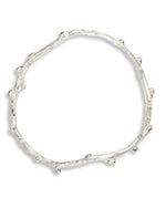 ‘Alohi Kai Sculptural Ola Hand Carved Silver Bangle – Tako Octopus