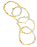 ‘Alohi Kai Sculptural Ola 18k Gold or Sterling Sliver Bangle – Wai