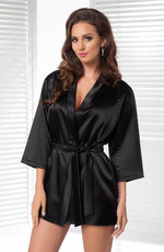 Irall Aria Dressing Gown Black
