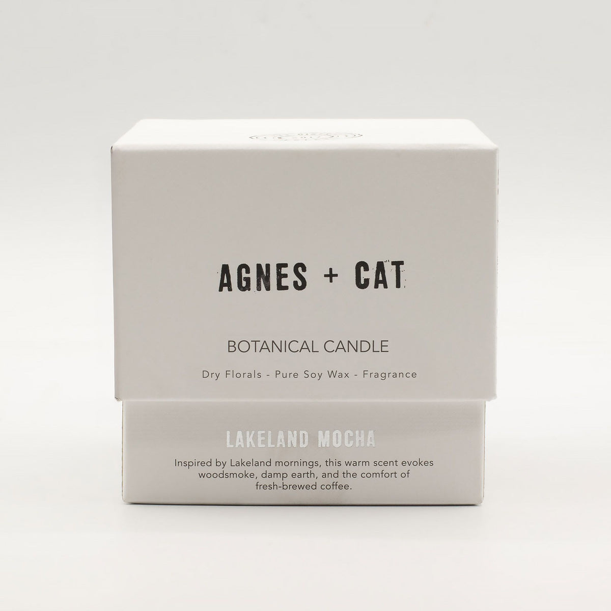 Agnes + Cat Botanical Soy Wax Candle 350g - Lakeland Mocha