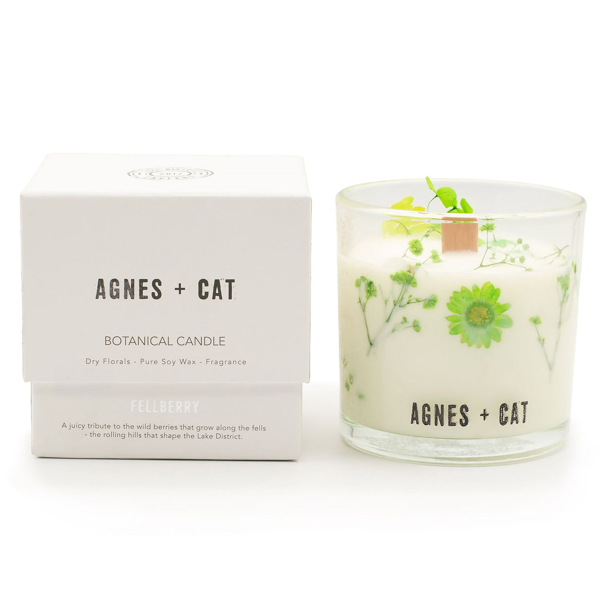 Agnes + Cat Botanical Soy Wax Candle 350g - Fellberry