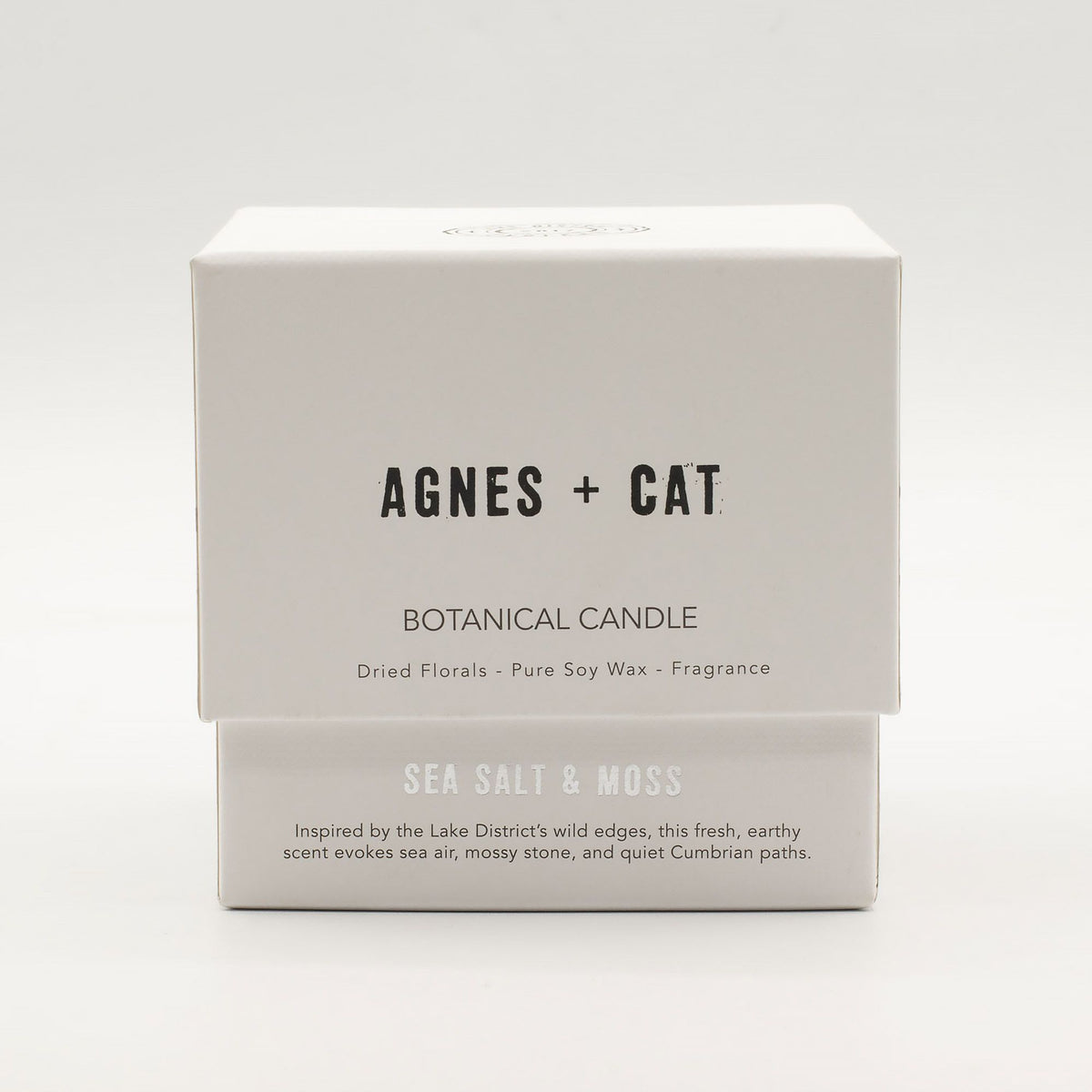 Agnes + Cat Botanical Soy Wax Candle 350g - Seasalt & Moss
