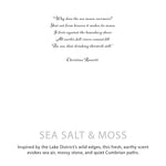 Agnes + Cat Botanical Soy Wax Candle 350g - Seasalt & Moss