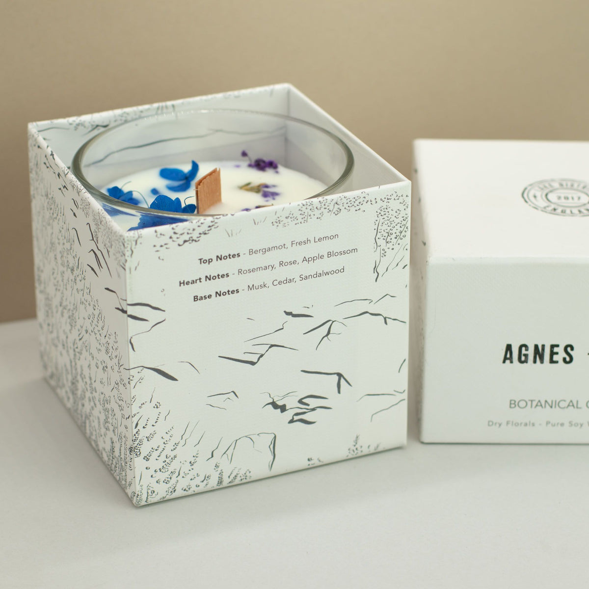 Agnes + Cat Botanical Soy Wax Candle 350g - Moorland