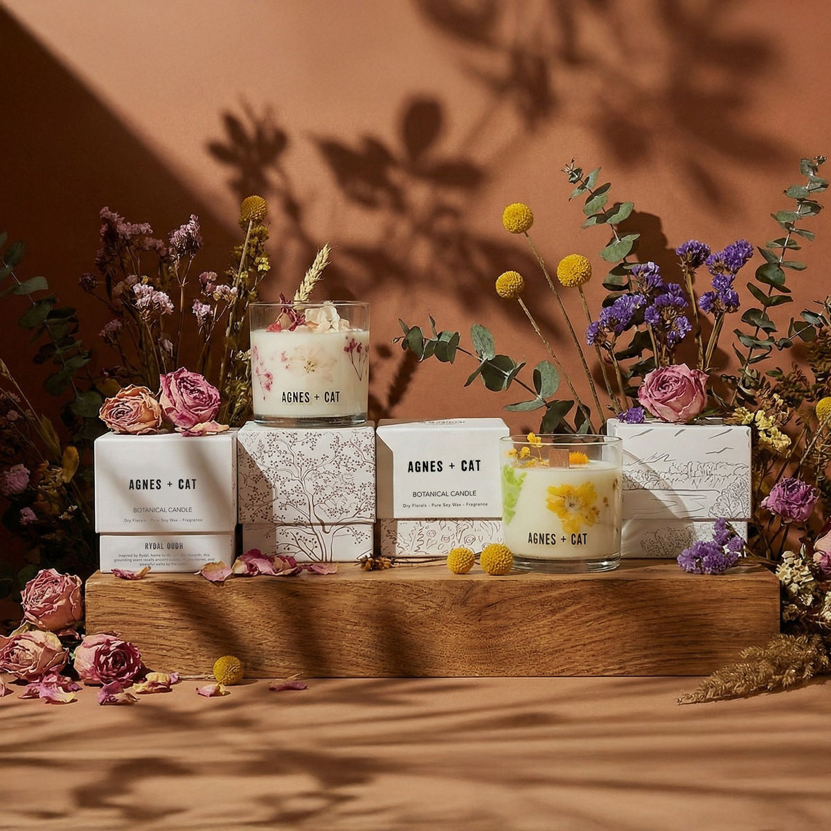Agnes + Cat Botanical Soy Wax Candle 350g - Lakeland Mocha