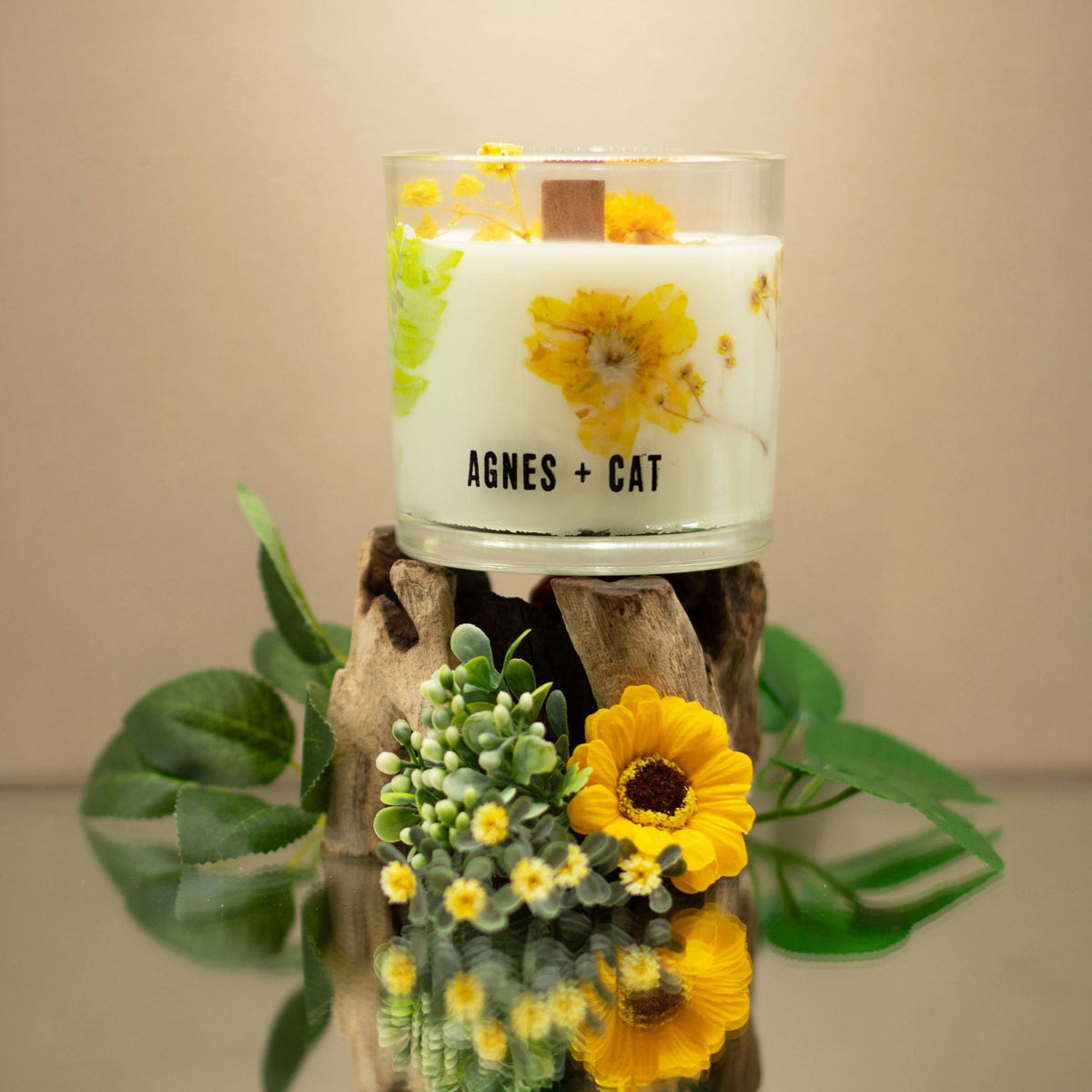 Agnes + Cat Botanical Soy Wax Candle350g - Rydal Oudh