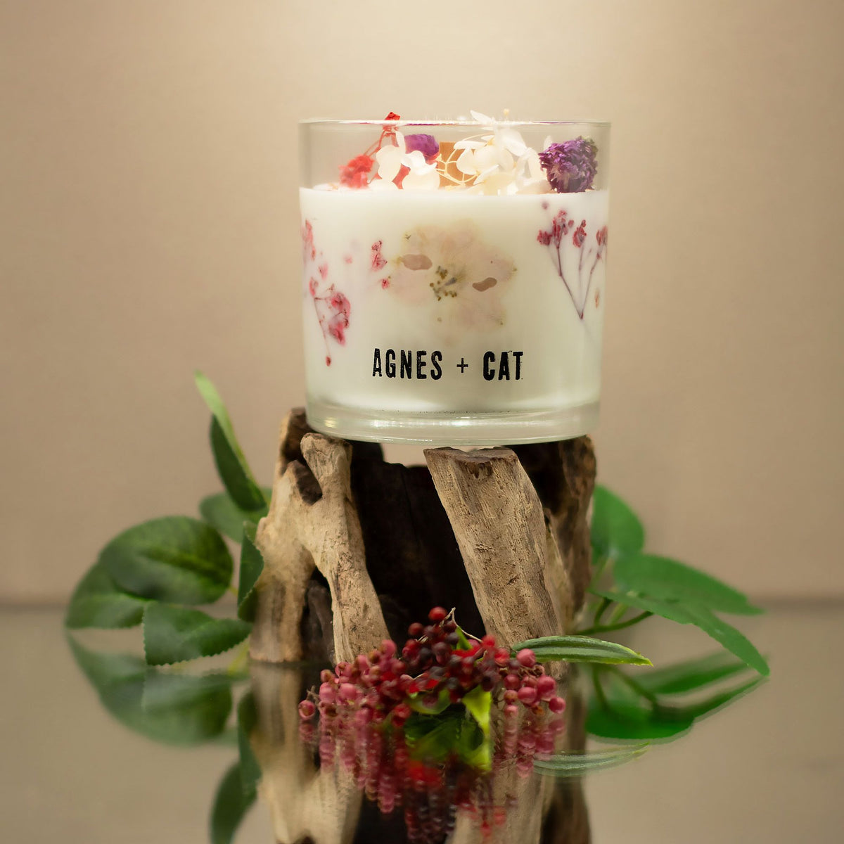 Agnes + Cat Botanical Soy Wax Candle 350g - Roses of Sawrey