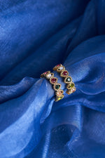 Ballinger Baroque Bejewelled Gold Hoops