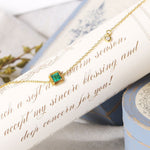 Beatrice 925 Sterling Silver Green Emerald Gem Bracelet
