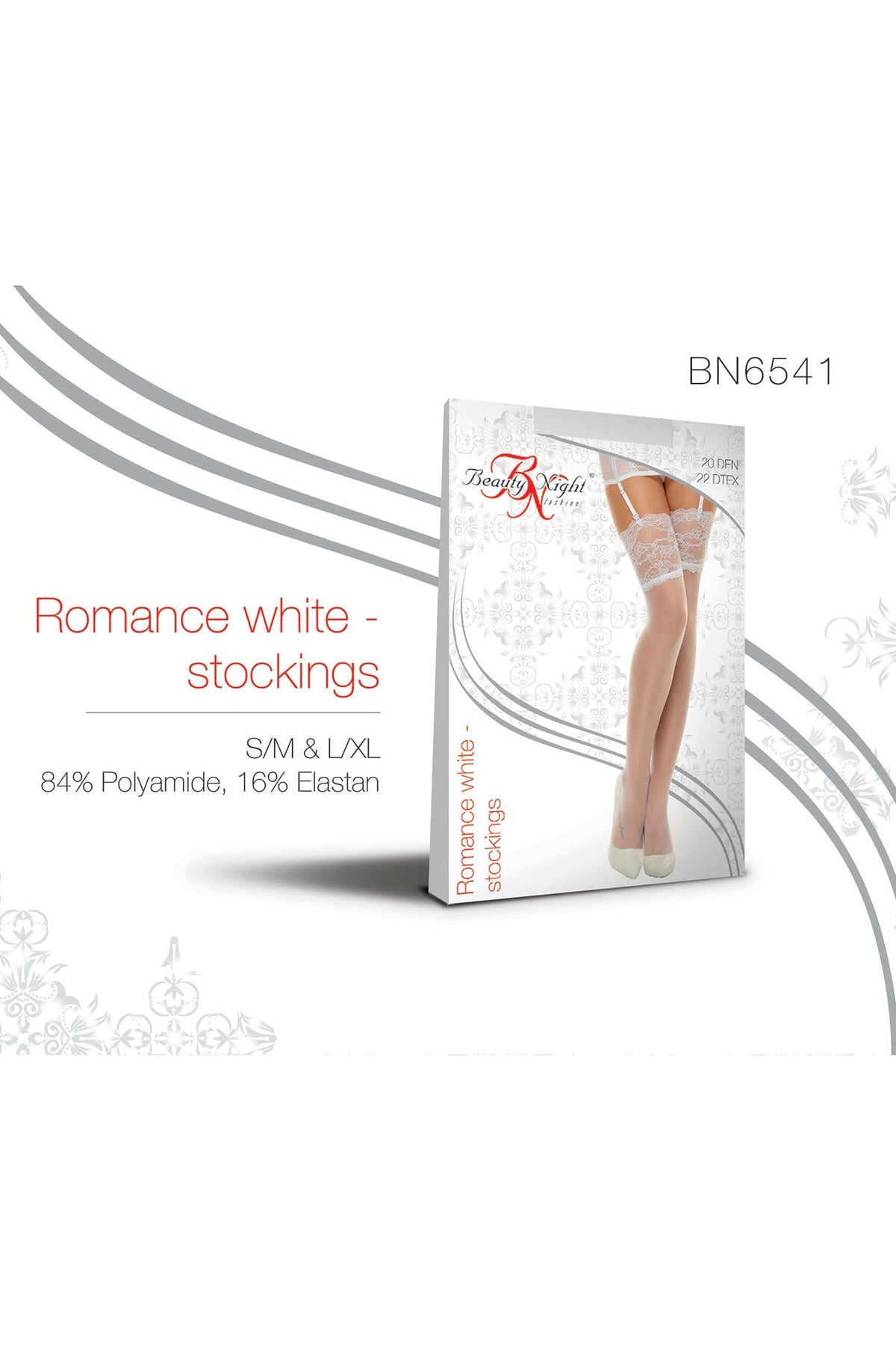 Beauty Night Romance Stockings Cherry Red