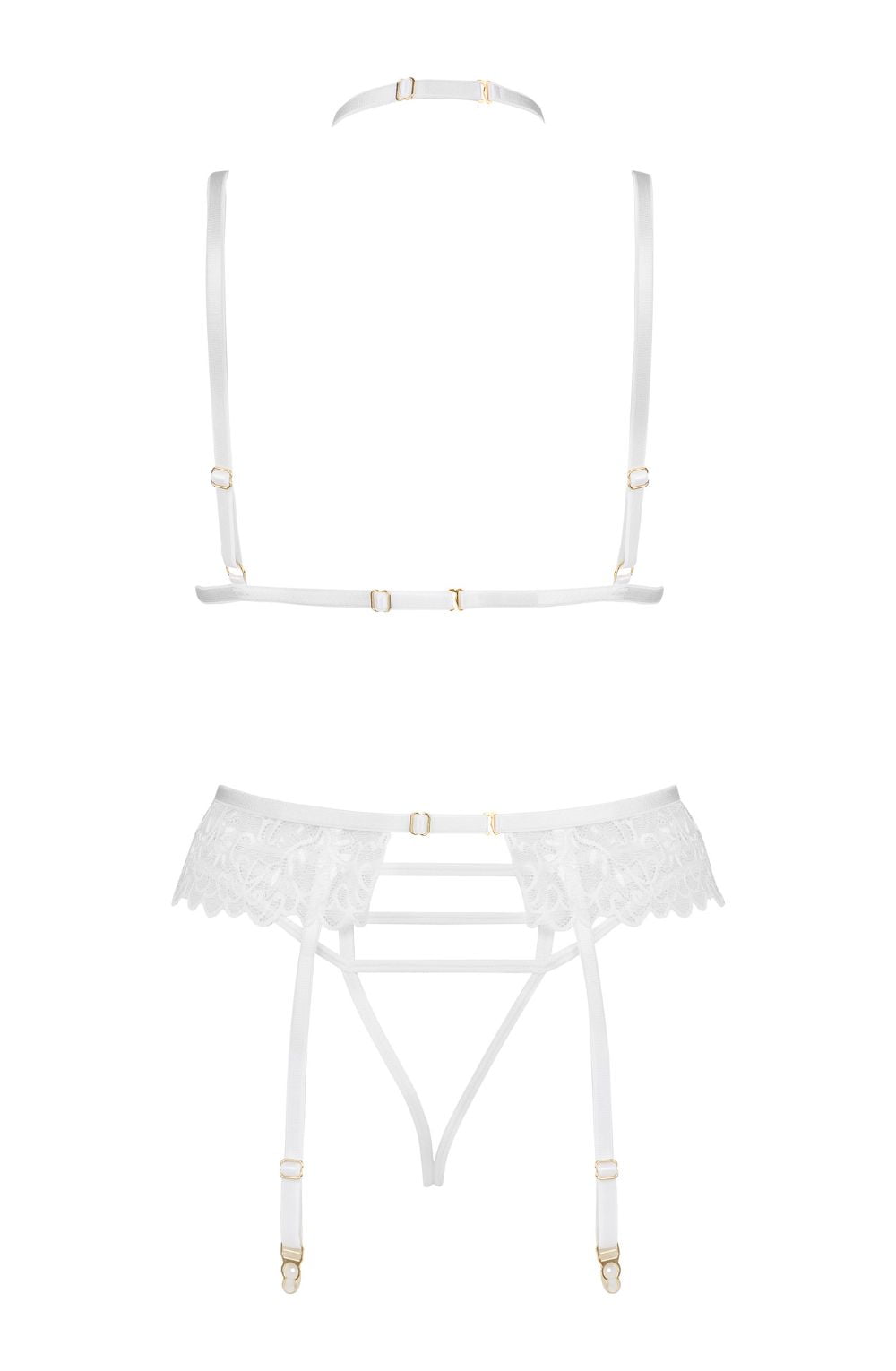 Beauty Night Noemi 3 Piece Lingerie Set White