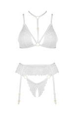 Beauty Night Noemi 3 Piece Lingerie Set White