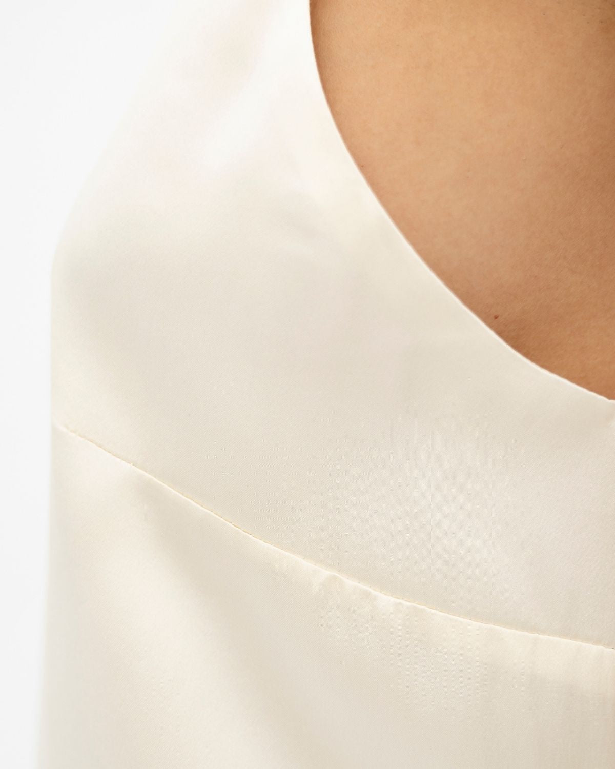 1 People Calabar Mulberry Silk Slip Strap Maxi Dress in White