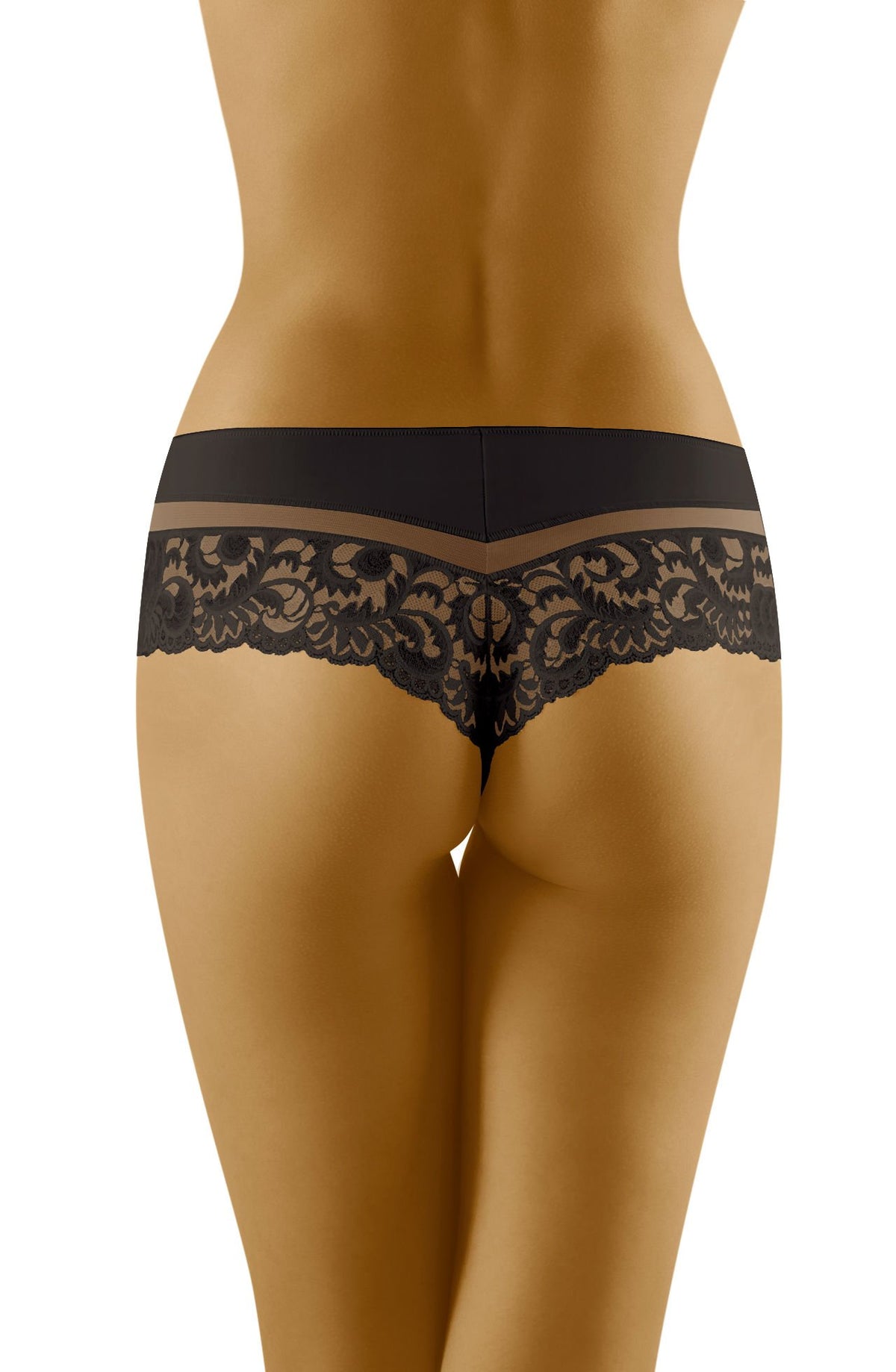 Wolbar Cantata Shorts Soft Microfibre Thong Black