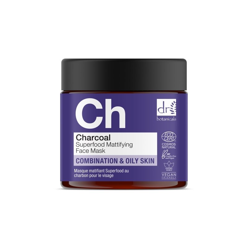 Dr Botanicals Charcoal Superfood Mattifying Face Mask 60ml
