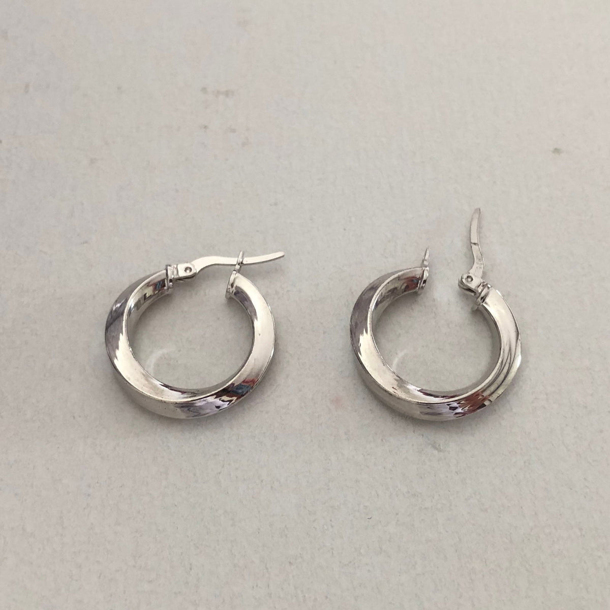 Classic Hoop Earrings in Silver or Rose Gold