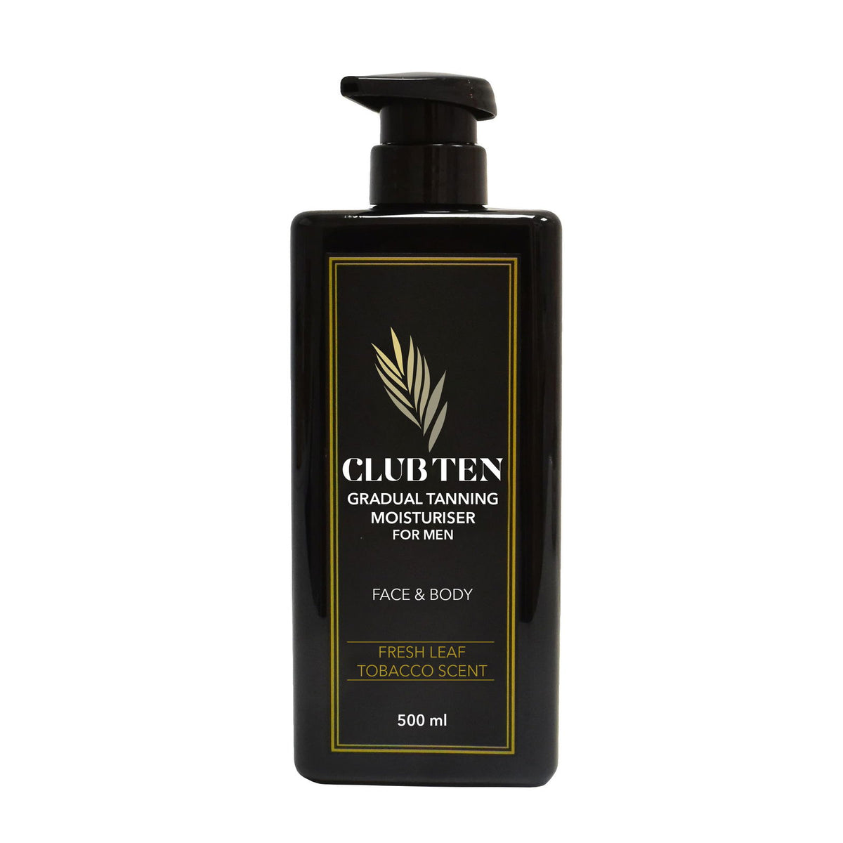 Club Ten Men's Gradual Tan Moisturiser with Fresh Leaf Tobacco Scent 500ml