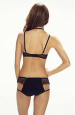 Confidante Devil Lace Brief Black/Red