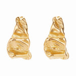 Ballinger Crumpled Gold Hoops