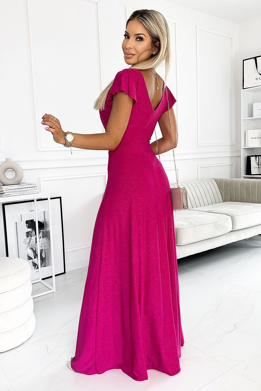 Crystal Occasion Long Occasion Dress | Numoco
