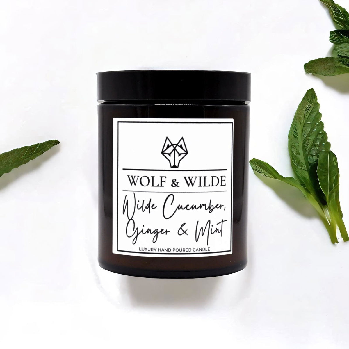 Wolf & Wilde Cucumber, Ginger & Mint Luxury Aromatherapy Scented Candle