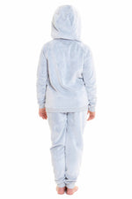 Daisy Dreamer Cuddly Raccoon Fleece Hooded Sherpa Lined Pyjama Set for Women & Girls