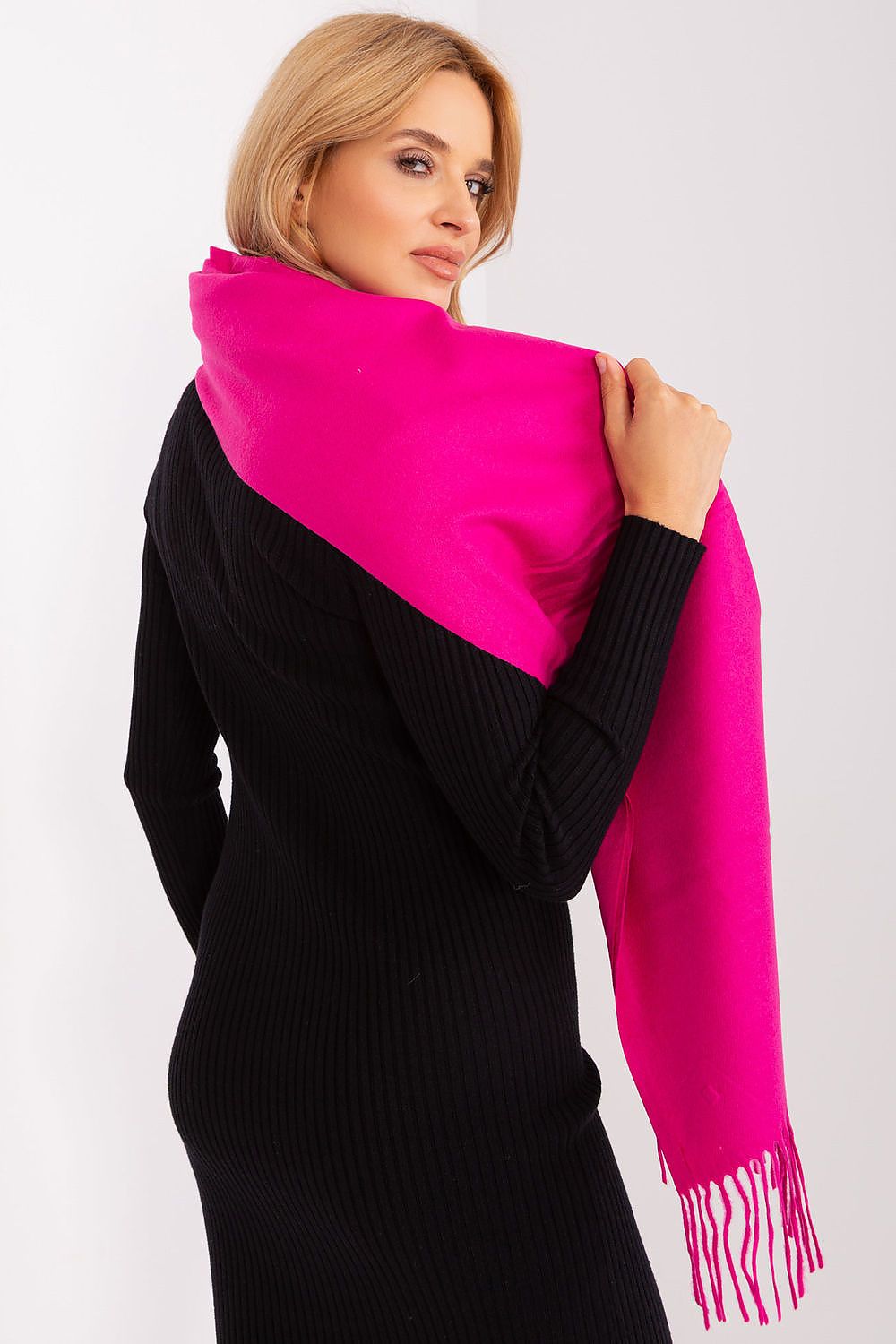 AT Warm Tassel Winter Shawl Scarf