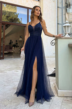 Bicotone Lace Heart-Neck Flared Belted Maxi Dress