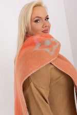 AT Striped Tassel Winter Shawl Scarf