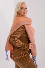 AT Striped Tassel Winter Shawl Scarf